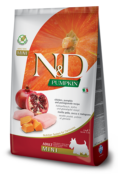 Farmina n&d poulet et potiron nourriture pour chien mini