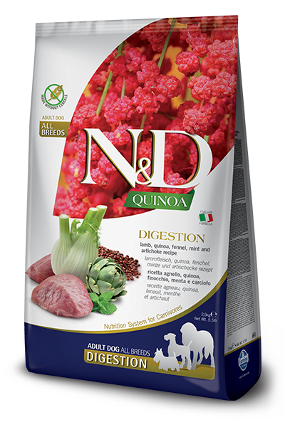 Farmina n&d quinoa et agneau digestion , nourriture pour chiens
