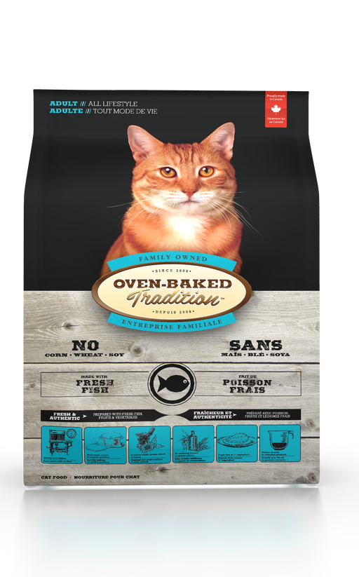 Oven-Baked Tradition poisson nourriture chat (produit du Quebec)