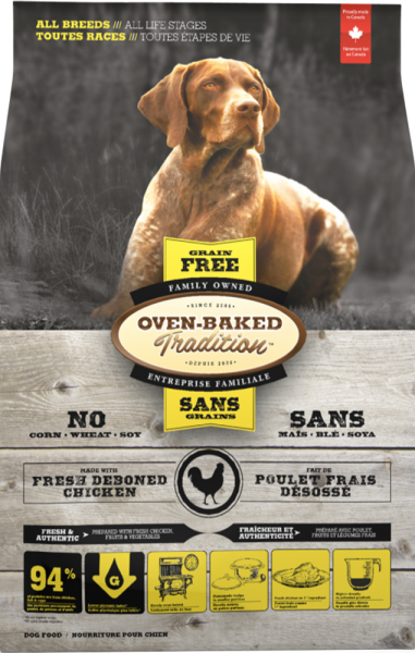 Oven-Baked Tradition poulet sans grains nourriture pour chien (produit du Quebec)