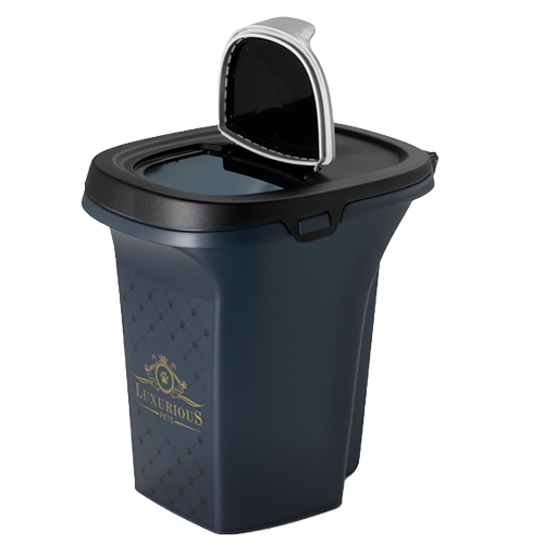 Bac Moderna luxueux noir pour nourriture chiens et chats 5.7 LB