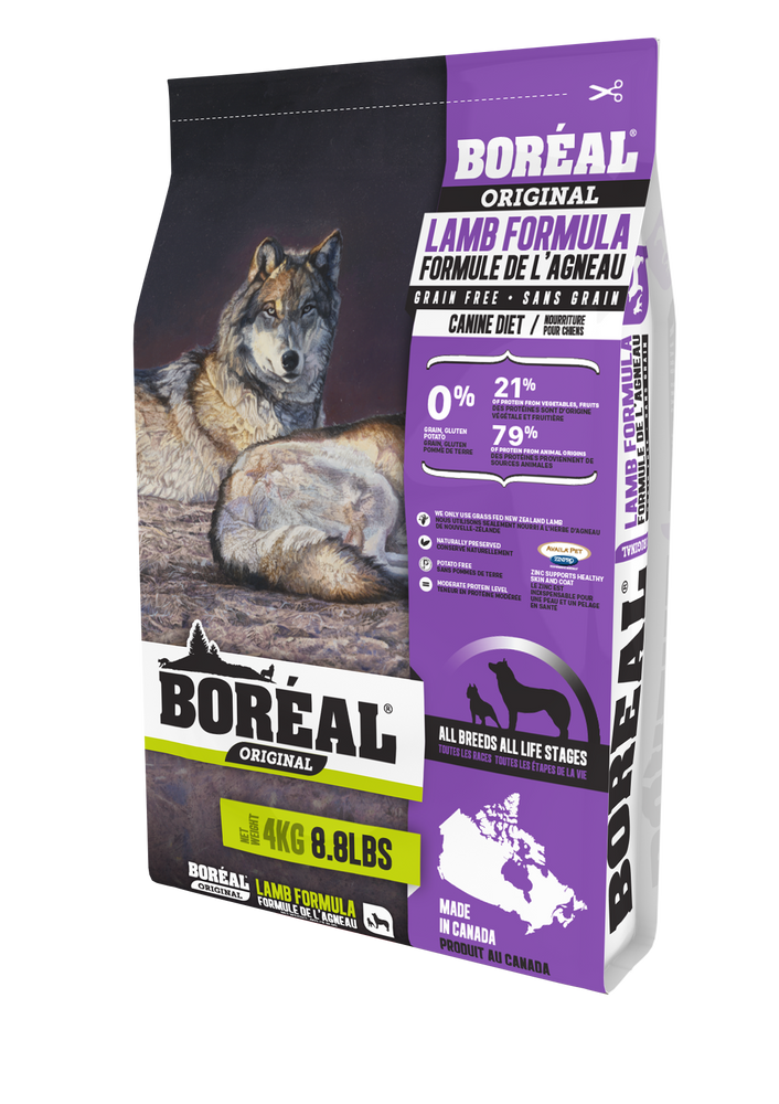 Boréal original agneau nourriture sans grain pour chiot, et chien adulte (produit du Canada)