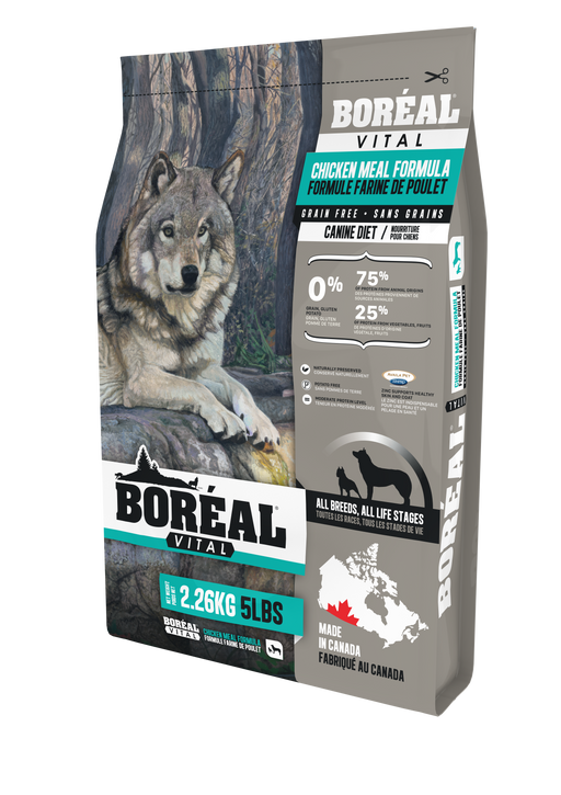 Boréal vital poulet nourriture sans grain pour chien toute étape de vie (produit du Canada)