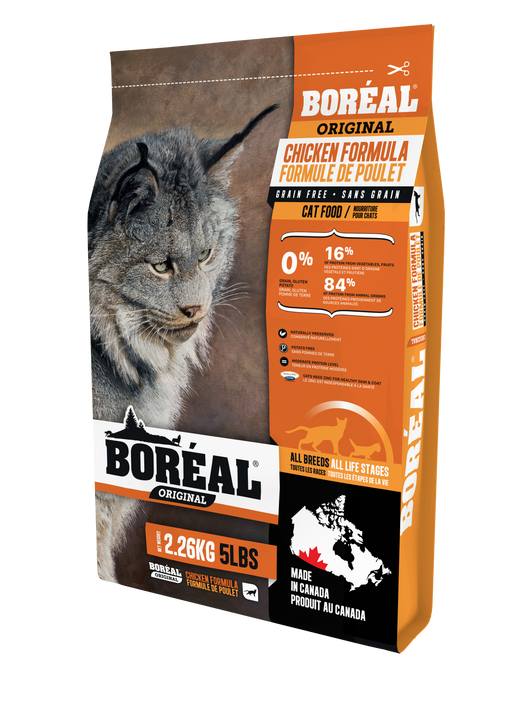Boréal original poulet nourriture sans grain pour chat,chaton (produit du Canada)