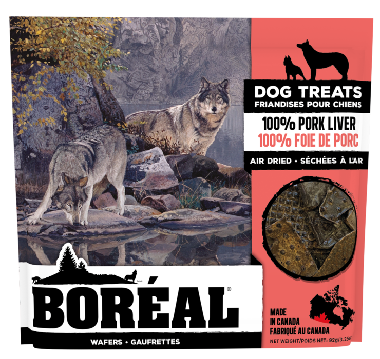 Gâterie Boreal porc séchée à l'air pour chiens (produit du Canada)