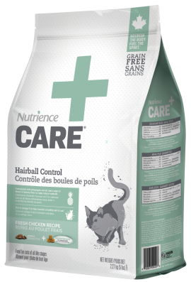 Nutrience care contrôle des boules de poils nourriture pour chat (produit du Quebec)