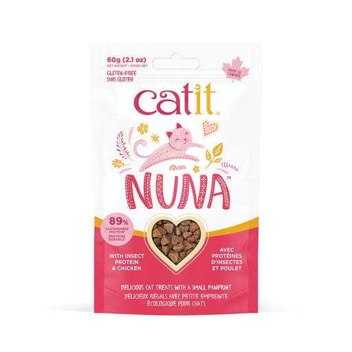 Cat it nuna gâterie avec protéine d'insecte et poulet pour chats