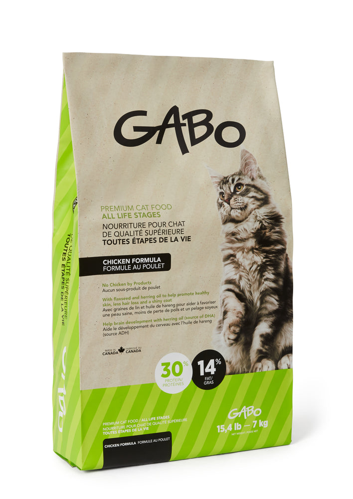 Gabo nourriture pour chat tous les étapes de la vie au poulet