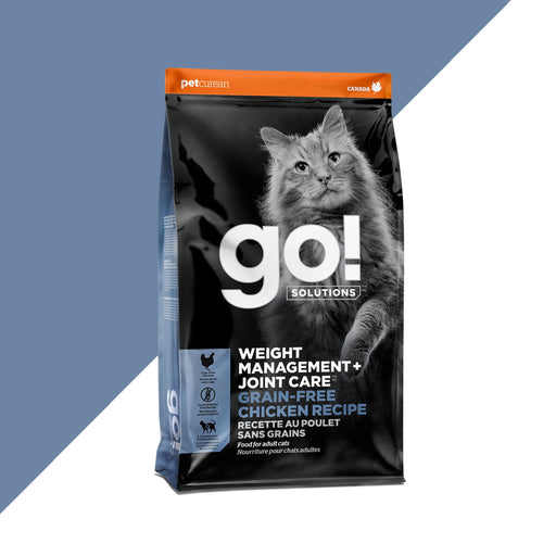 GO petcurean chat contrôle du poids et articulations sans grains poulet (produit du Canada)