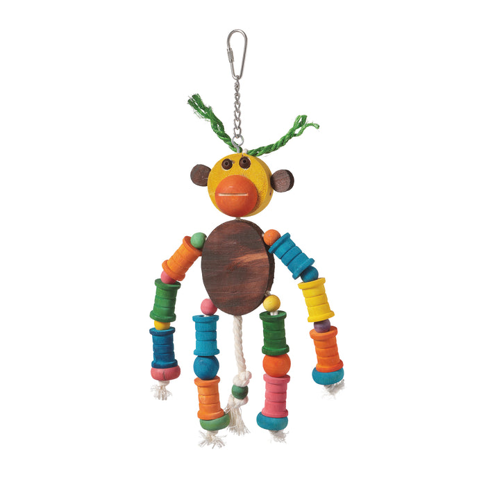 Hari jouet pour oiseaux en singe
