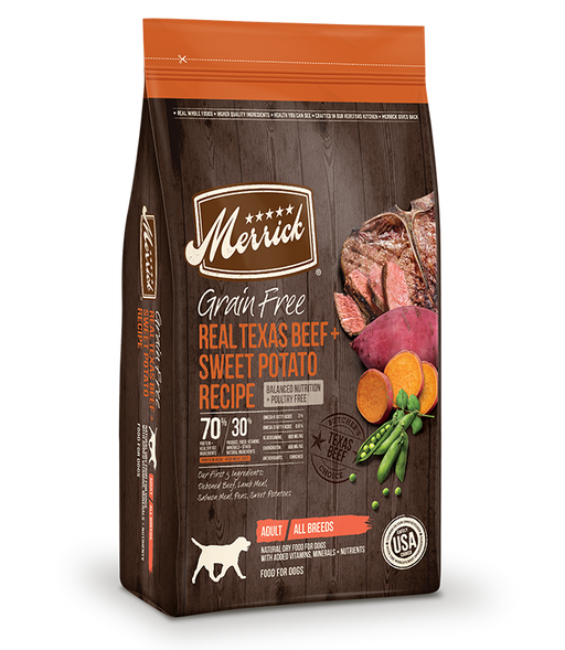 Merrick boeuf et patate douce nourriture pour chien
