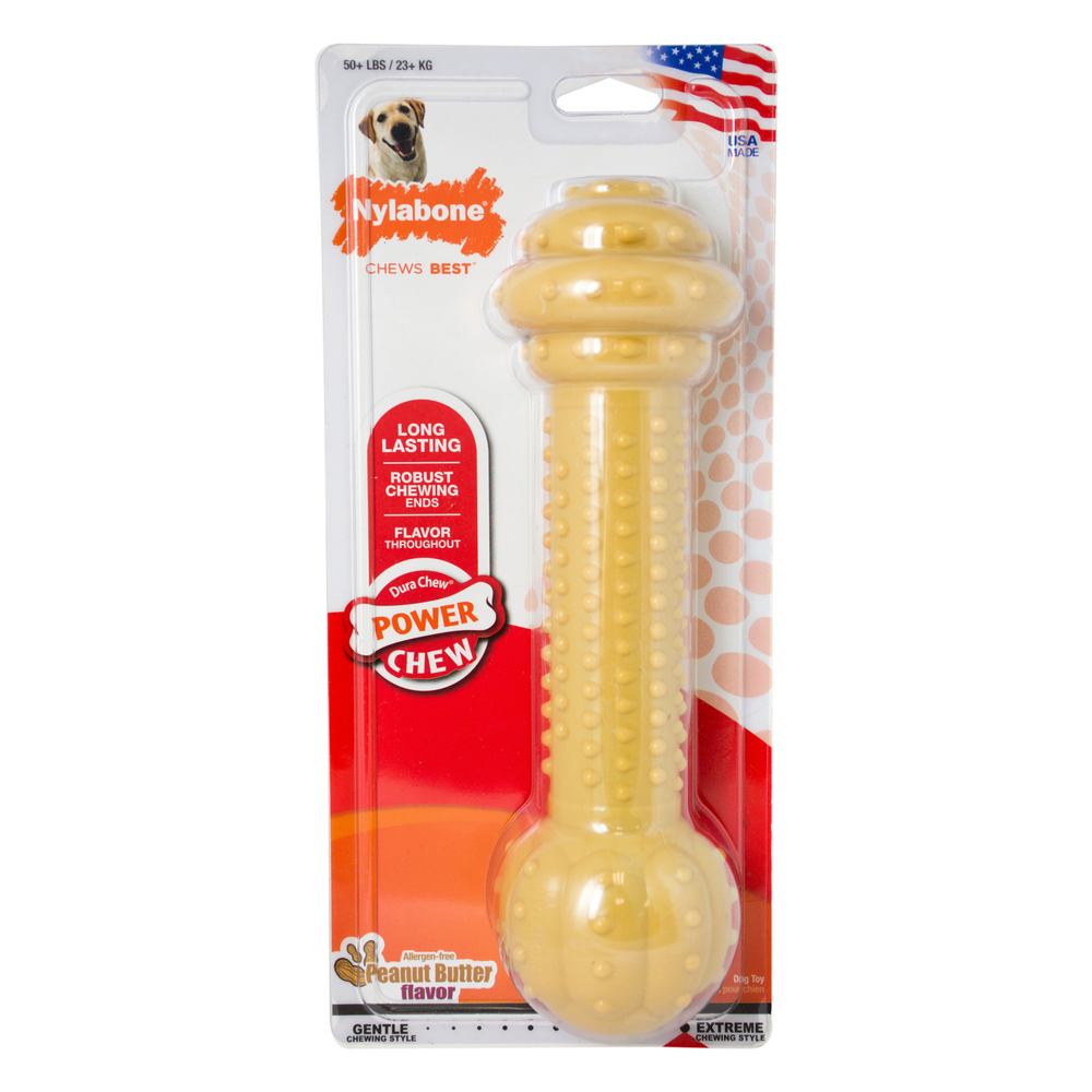 Nylabone jouet à mâcher pour chien au beurre d'arachide Géant