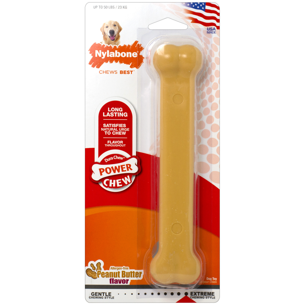 Nylabone jouet à mâcher pour chien au beurre d'arachide