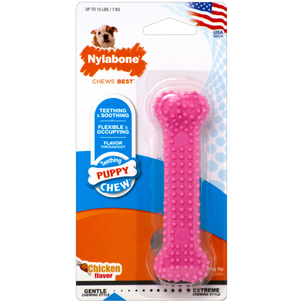 Nylabone jouet à mâcher pour chiot petit os poulet