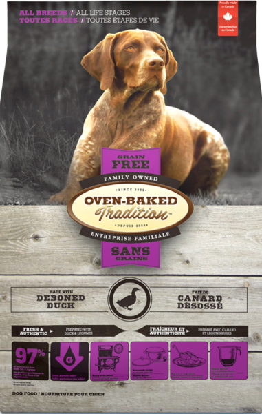 Oven-Baked Tradition canard sans grains nourriture pour chien (produit du Quebec)