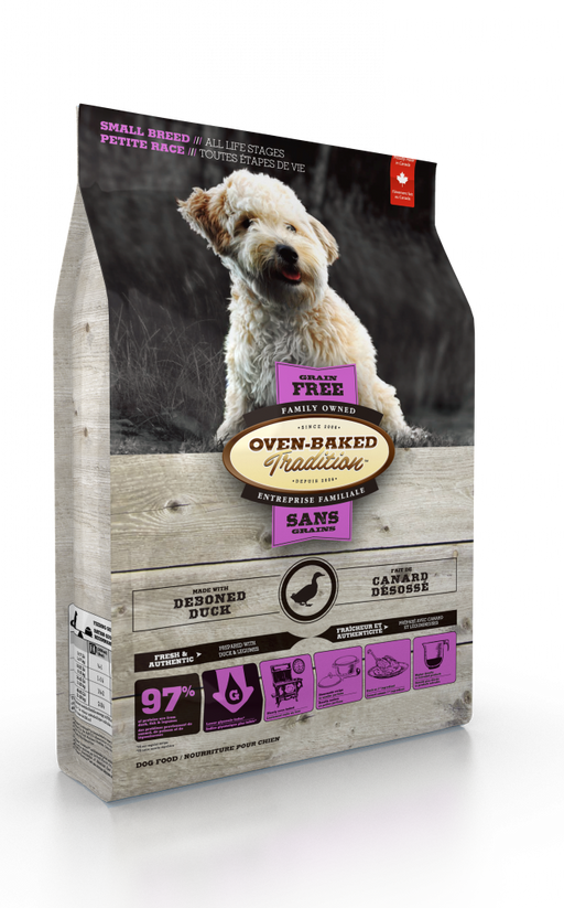 Oven-Baked Tradition canard sans grain nourriture pour chien de petite race