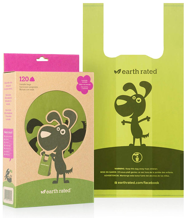 Earth rated distributeur de sac à lavande pour selles de chien paq 120