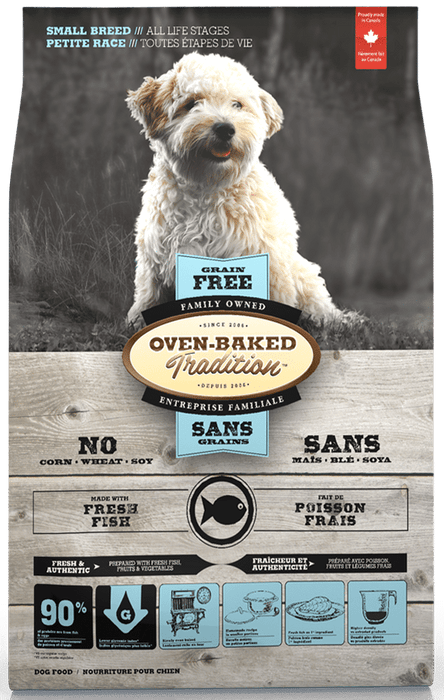 Oven-Baked Tradition poisson petites bouchées sans grains nourriture pour chien (produit du Quebec)