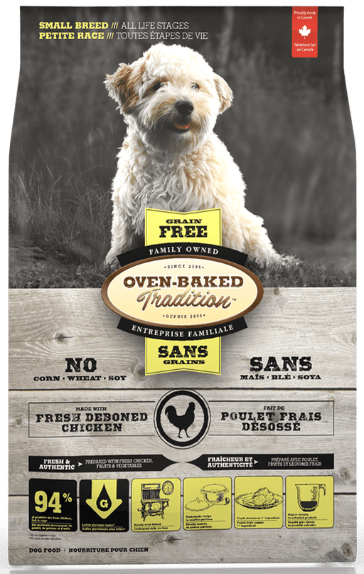 Oven-Baked Tradition poulet petites bouchées sans grains nourriture pour chien (produit du Quebec)