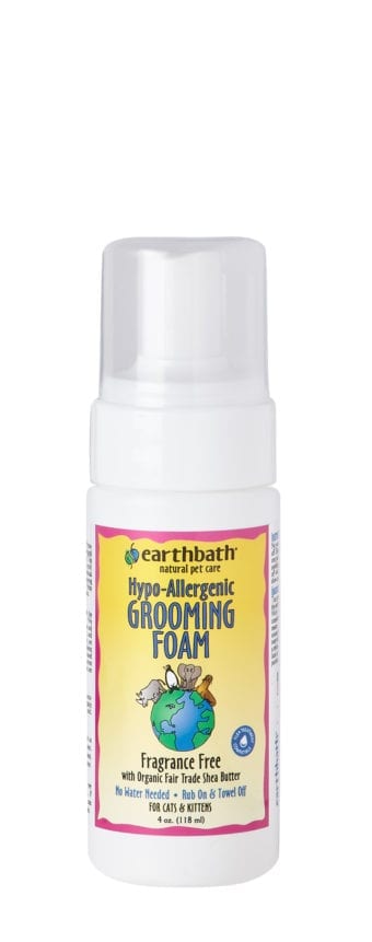 Earthbath mousse nettoyante hypoallergénique pour chats