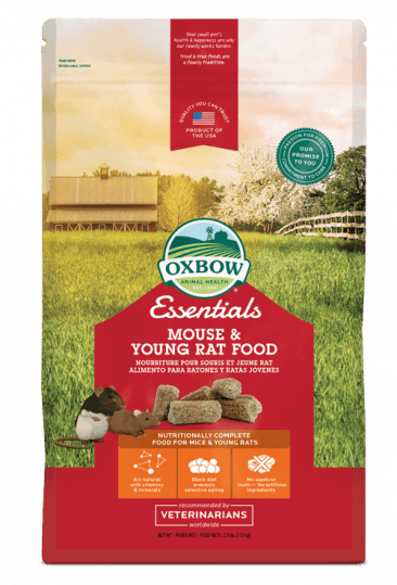 Oxbow essentials nourriture pour jeune souris et rat