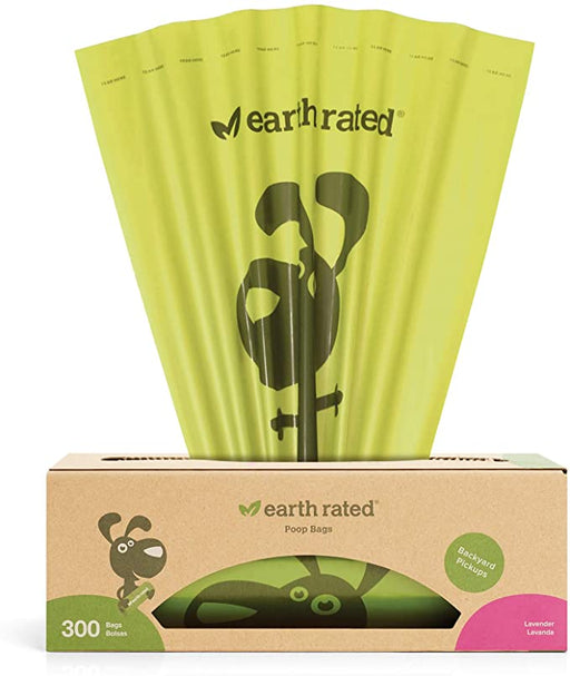 Earth rated sac de ramassage de selles a lavande