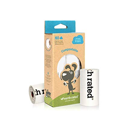 Earth rated sac de ramassage de selles sans odeur compostable