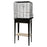 Cage Chic Loft et meuble, grande, noire, 53,5 x 33,5 x 64 cm pour oiseaux