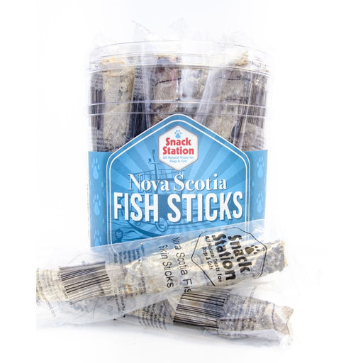 Bâtonnets de peau de poisson 7" emballés pour chien