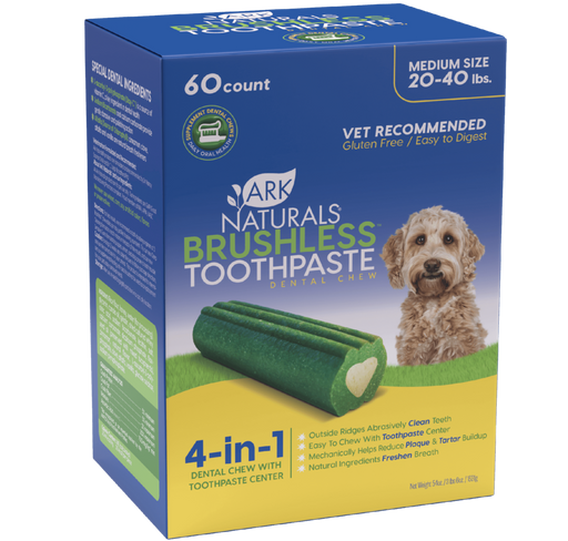 Dentifrices Ark dentaires sans brossage pour chien boite de 60