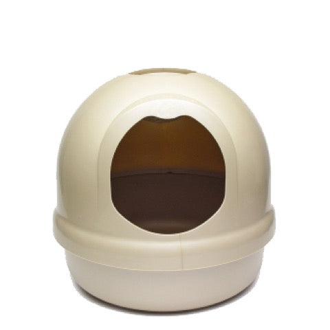 Bac à litière sphérique Booda, beige pour chat