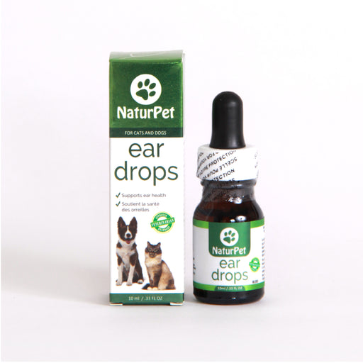 Naturpet gouttes  pour problème d'oreilles (ear drops 10ml) pour chien et chat