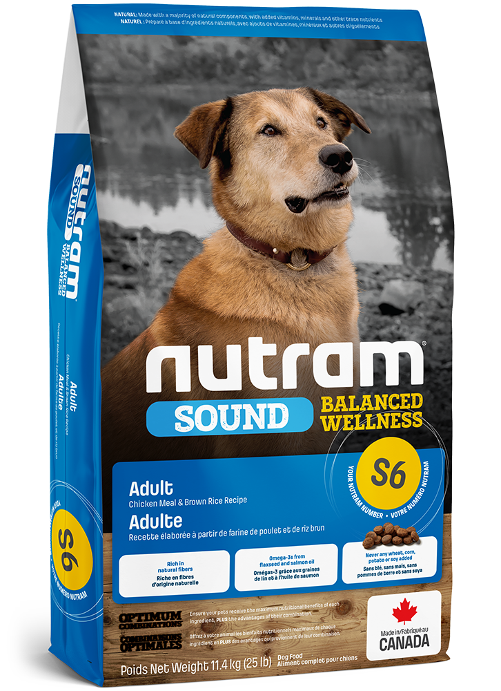Nutram s6 sound nourriture pour chien (produit du Canada)