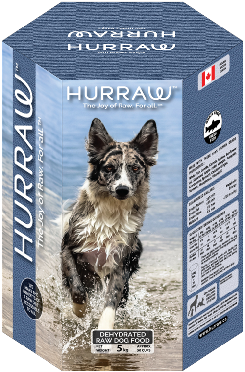 Hurraw poisson déshydraté sans grains nourriture pour chiens  (produit du Quebec)
