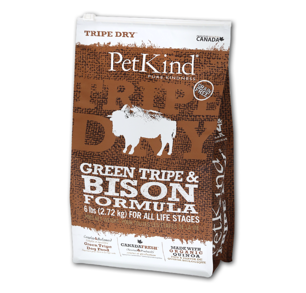 PetKind tripes vertes et bisons nourriture pour chien (produit du Canada)