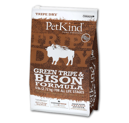 PetKind tripes vertes et bisons nourriture pour chien (produit du Canada)