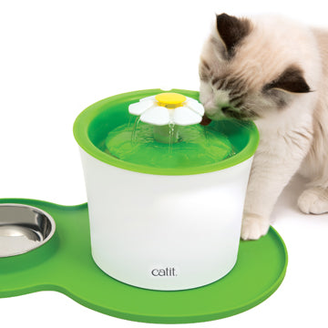 Catit napperon forme d’arachide vert moyen pour chat