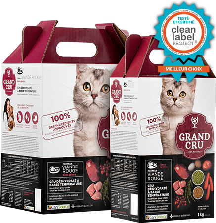 Grand cru viande rouge déshydraté sans grains nourriture pour chats