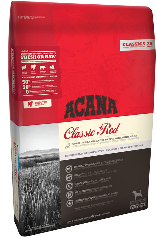 Acana classic red agneau, boeuf,porc nourriture pour chien