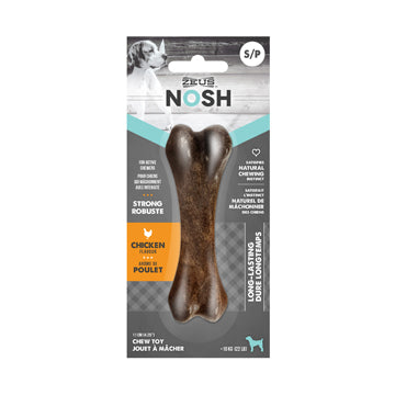 Nosh zeus os à mâcher robuste arôme de poulet pour chien
