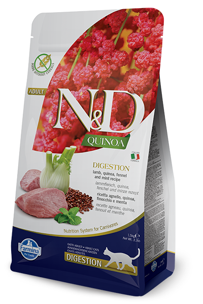 Farmina n&d agneau digestion nourriture pour chats