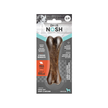 Nosh zeus os à mâcher robuste arôme de bœuf et de fromage pour chien