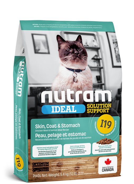 Nutram i19 solution idéale nourriture pour chat (produit du Canada)