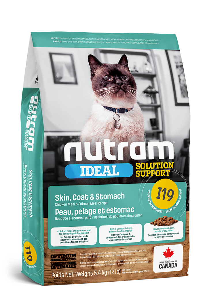 Nutram i19 solution idéale nourriture pour chat (produit du Canada)