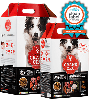 Grand cru viande rouge déshydraté sans grains nourriture chien