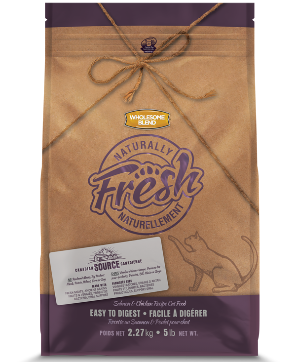 Naturally Fresh saumon et poulet nourriture pour chat (produit du Canada)