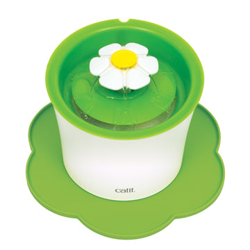 Catit napperon forme de fleur, vert, moyen pour chat