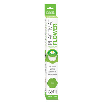 Catit napperon forme de fleur, vert, moyen pour chat