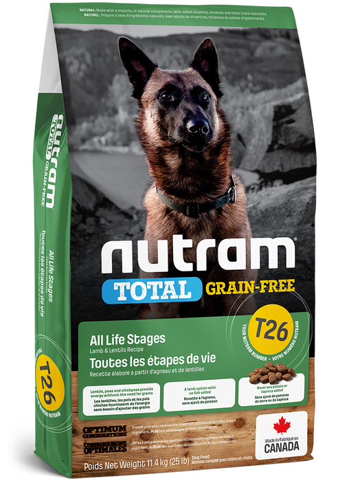 Nutram t26 a l'Agneau nourriture pour chien (produit du Canada)