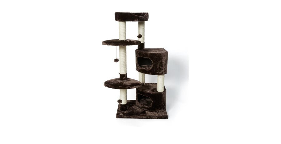 Arbre a chat 5 niveau et cachettes 65x50x133 cm - Arbre a chat - BUDZ - arbre a chat brun